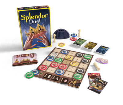 Dit is een foto van het spel Splendor Duel NL/FR NL te koop bij Speldorado Spellenwinkel Delft