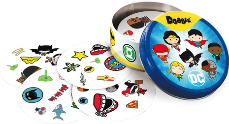 Dit is een foto van het spel Dobble DC te koop bij Speldorado Spellenwinkel Delft