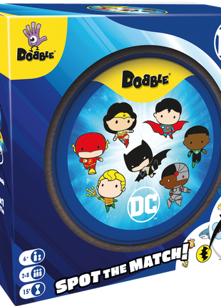 Dobble DC – gezellig kaartspel – 2 tot 8 spelers