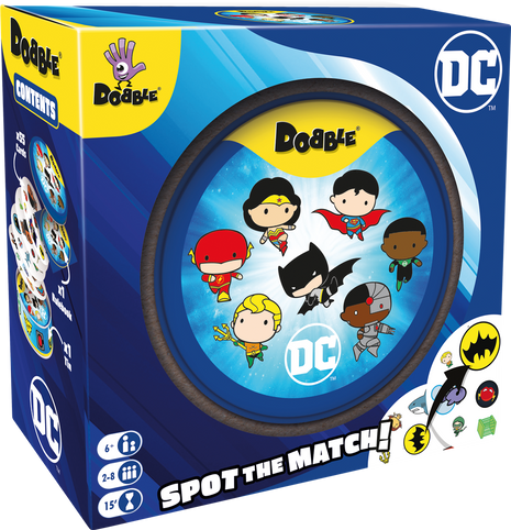 Dobble DC – gezellig kaartspel – 2 tot 8 spelers