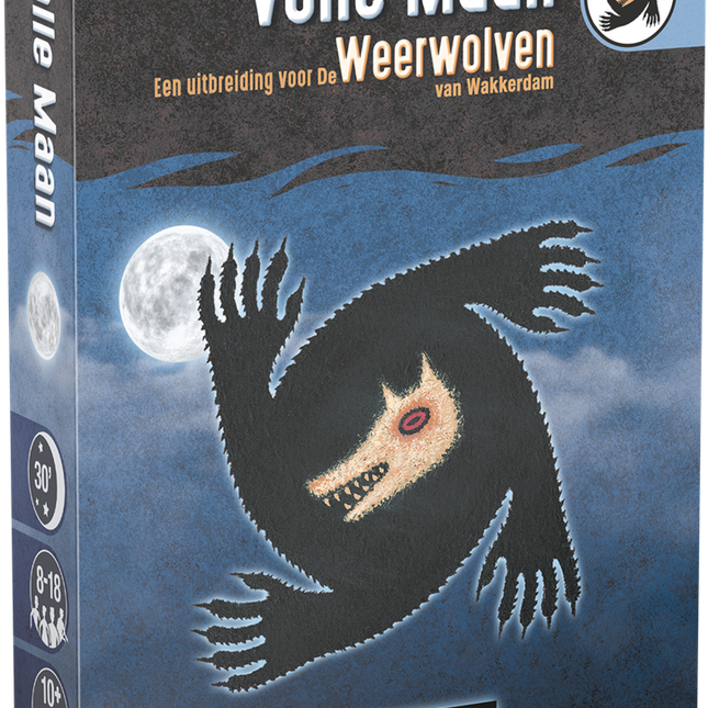 Dit is een foto van het spel De Weerwolven van Wakkerdam - Volle Maan te koop bij Speldorado Spellenwinkel Delft
