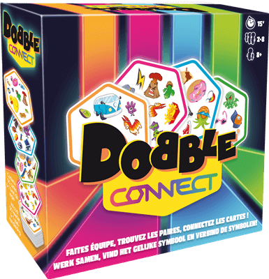 Dobble Connect NL – party kaartspel – 2 tot 8 spelers