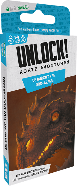 Dit is een foto van het spel Unlock! Korte Avonturen 4 De burcht van Doo-Arann te koop bij Speldorado Spellenwinkel Delft