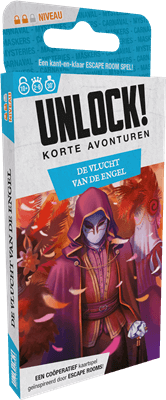 Dit is een foto van het spel Unlock! Korte Avonturen De vlucht van de engel NL te koop bij Speldorado Spellenwinkel Delft