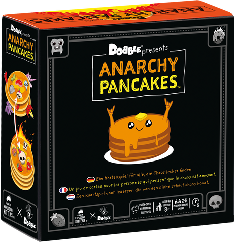 Dobble Anarchy Pancakes – party kaartspel – 2 tot 6 spelers