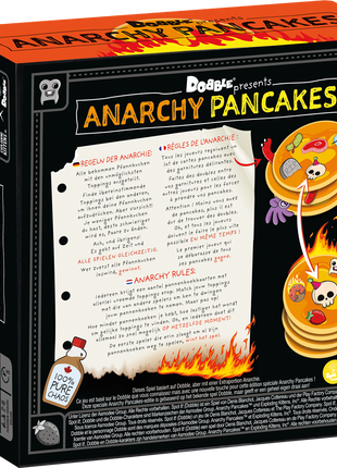 Dit is een foto van het spel Dobble Anarchy Pancakes te koop bij Speldorado Spellenwinkel Delft