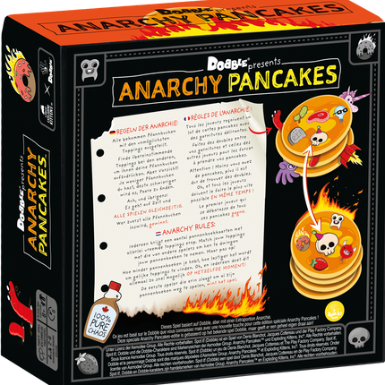 Dit is een foto van het spel Dobble Anarchy Pancakes te koop bij Speldorado Spellenwinkel Delft