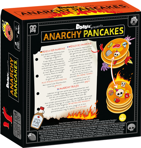Dit is een foto van het spel Dobble Anarchy Pancakes te koop bij Speldorado Spellenwinkel Delft