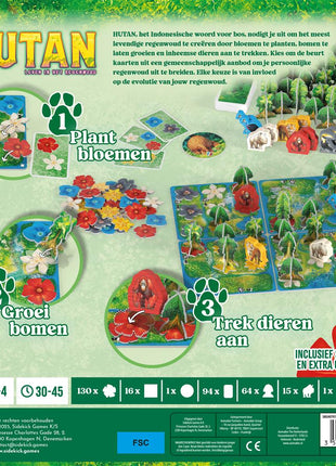 Dit is een foto van het spel Hutan te koop bij Speldorado Spellenwinkel Delft