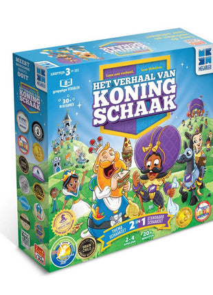 Het verhaal van Koning Schaak – gezellig bordspel – 2 tot 4 spelers