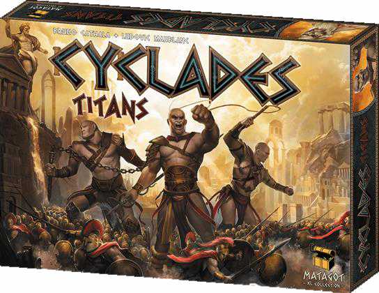 Dit is een foto van het spel Cyclades Titans te koop bij Speldorado Spellenwinkel Delft