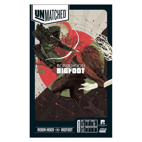 Robin Hood vs Bigfoot - Unmatched en – strategisch bordspel – 2 spelers