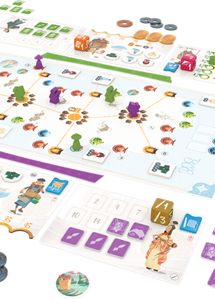 Dit is een foto van het spel Tokaido Duo te koop bij Speldorado Spellenwinkel Delft