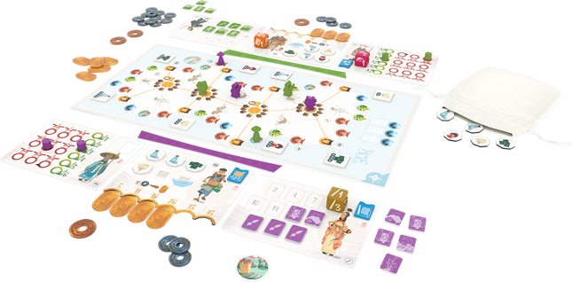Dit is een foto van het spel Tokaido Duo te koop bij Speldorado Spellenwinkel Delft