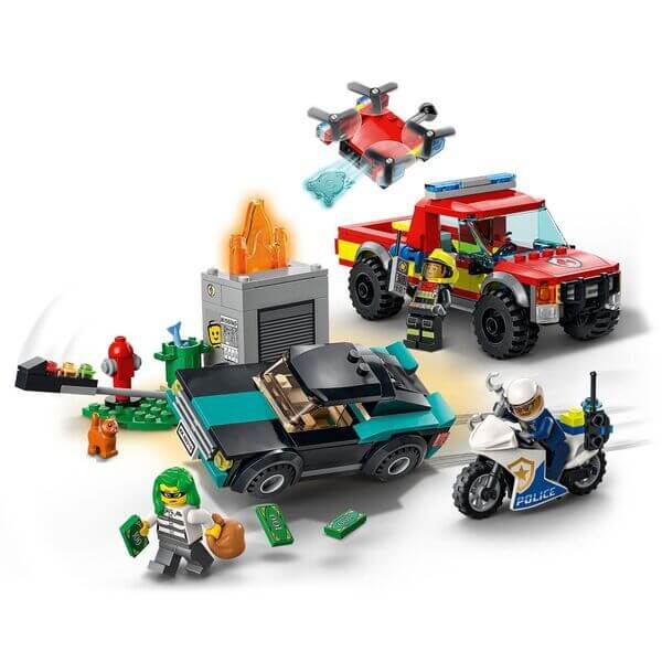 Lego City Brandweer & Politie Achtervolging, 60319 van Lego te koop bij Speldorado !