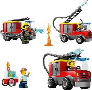 Brandweerauto En Brandweerkazerne - 60375 City