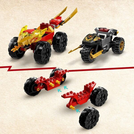 Achtervolging met Kais racewagen  71789 Ninjago