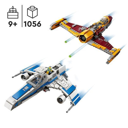 New Republic E wing vs. Shin Hati's Starfighter 75364 Star wars