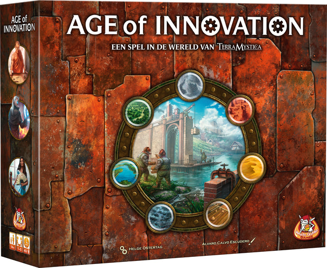 Dit is een foto van het spel Age of innovation te koop bij Speldorado Spellenwinkel Delft