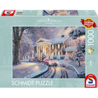 Schmidt - puzzel - Thomas Kinkade - Graceland Kerst - 1000 stukjes