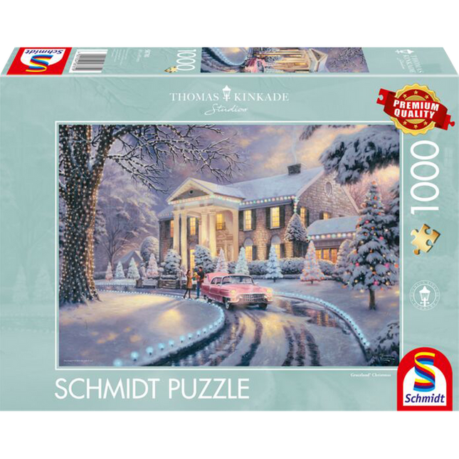Schmidt - puzzel - Thomas Kinkade - Graceland Kerst - 1000 stukjes