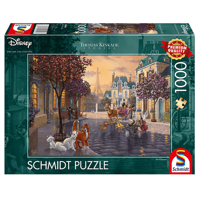 Dit is een foto van het spel Disney The Aristocats , stukjes te koop bij Speldorado Spellenwinkel Delft