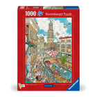 Dit is een foto van het spel Utrecht , FLeroux comic style - 1000 stukjes te koop bij Speldorado Spellenwinkel Delft