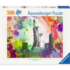 Dit is een foto van het spel New York Postcard - 500 stukjes te koop bij Speldorado Spellenwinkel Delft