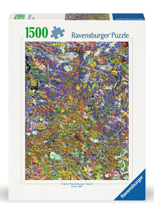 Ravensburger puzzel "Tijger in de jungle 500p - Houten puzzels volwassenen, 500 stukjes" - 500 stukjes