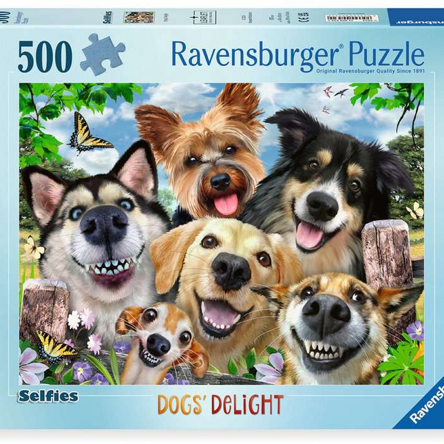 Vrolijke honden - 500 stukjes