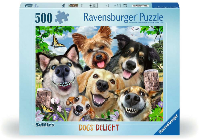 Vrolijke honden - 500 stukjes
