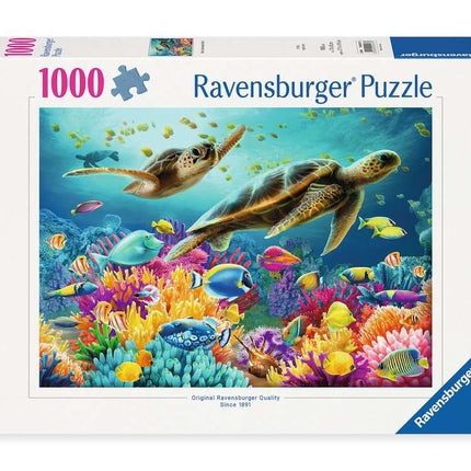 Blauwe onderwaterwereld - 1000 stukjes