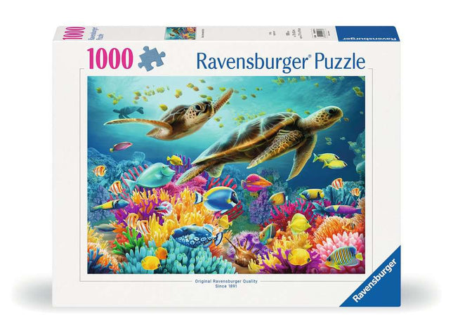 Blauwe onderwaterwereld - 1000 stukjes