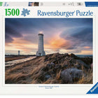 Prachtige lucht boven de vuurtoren van Akranes, IJsland - 1500 stukjes