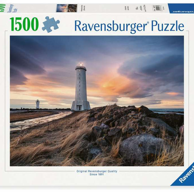 Prachtige lucht boven de vuurtoren van Akranes, IJsland - 1500 stukjes