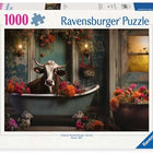 The cow in the bathtub - 1000 stukjes