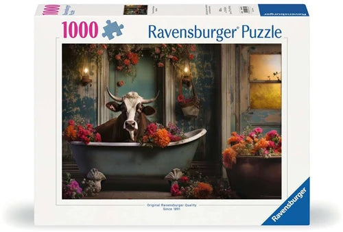 The cow in the bathtub - 1000 stukjes