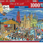 Dit is een foto van het spel Maastricht , FLeroux comic style - 1000 stukjes te koop bij Speldorado Spellenwinkel Delft