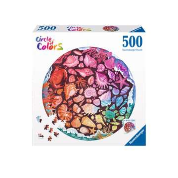 Dit is een foto van het spel Round puzzle - Seashells (Circle of Colors) te koop bij Speldorado Spellenwinkel Delft