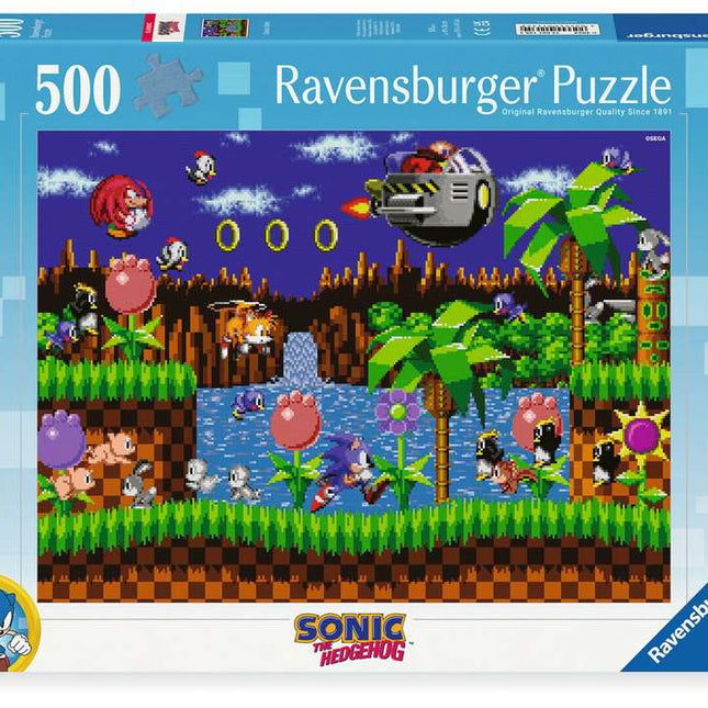 Dit is een foto van het spel Sonic - 500 stukjes te koop bij Speldorado Spellenwinkel Delft