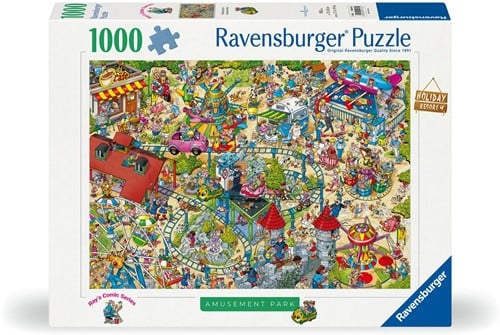 Dit is een foto van het spel Holiday resort 4: The Amusement Park , Ray's Comic Series - 1000 stukjes te koop bij Speldorado Spellenwinkel Delft