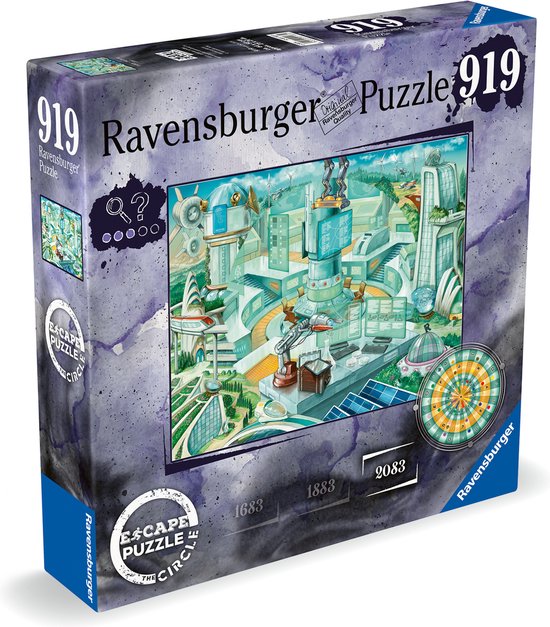 Dit is een foto van het spel Escape the Circle Anno 2083 te koop bij Speldorado Spellenwinkel Delft