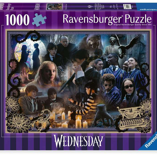 Dit is een foto van het spel Wednesday - 1000 stukjes te koop bij Speldorado Spellenwinkel Delft