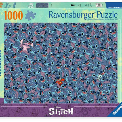Dit is een foto van het spel Disney Stitch , Challenge - 1000 stukjes te koop bij Speldorado Spellenwinkel Delft