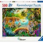 Tiger Family in the Oasis