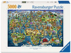 Illustrated world map