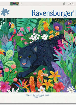 Panther in Flowery Jungle