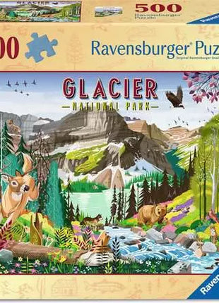 Ravensburger puzzel "Familie wolf in het bos" - 1000 stukjes