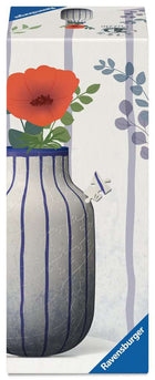 Vase Stripes Blue