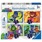 Ravensburger PJ Masks 4in1box puzzel - 12+16+20+24 stukjes - kinderpuzzel